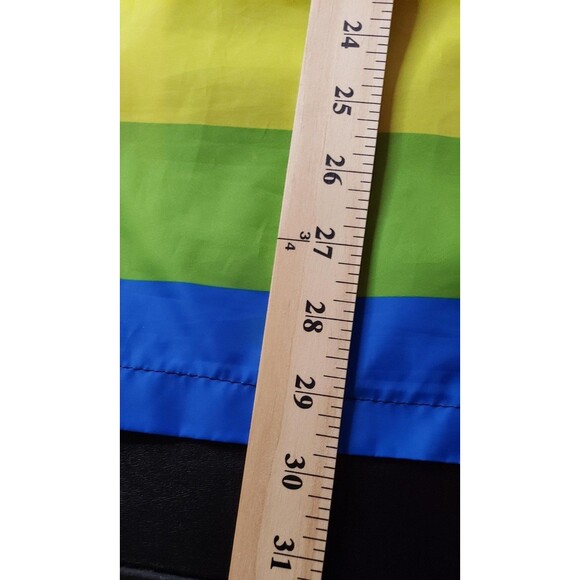 Polaroid Jacket Mens Large Black Rainbow Windbreaker Pullover Hooded 320 OneStep - Picture 12 of 12